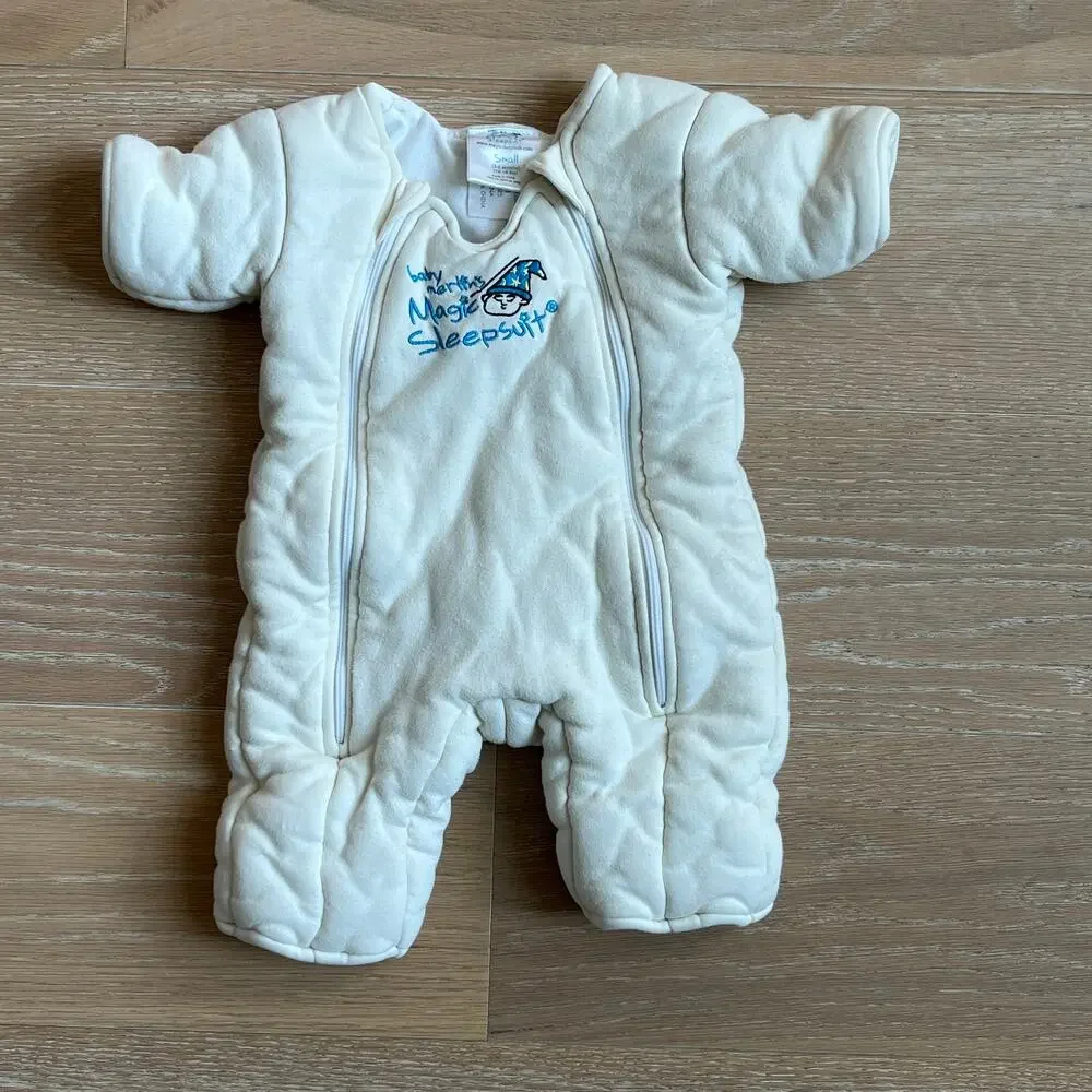 Baby Merlin's Magic Sleepsuit Small 3-6 Months Yellow Swaddle